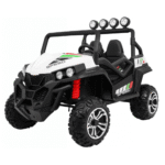Grand Buggy Strong Lift dla dzieci Biały + Napęd 4x4 + Pilot + Bagażnik + Radio MP3 + LED - obrazek 2