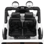 Jeep Wrangler Rubicon na akumulator dla dzieci Biały + Pilot + Radio MP3 LED + Koła EVA - obrazek 11