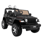 Jeep Wrangler Rubicon na akumulator dla dzieci Czarny + Pilot + Radio MP3 LED + Koła EVA