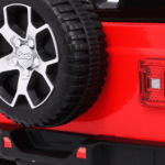 Jeep Wrangler Rubicon na akumulator dla dzieci Czerwony + Pilot + Radio MP3 LED + Koła EVA - obrazek 11