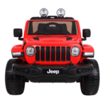 Jeep Wrangler Rubicon na akumulator dla dzieci Czerwony + Pilot + Radio MP3 LED + Koła EVA - obrazek 5