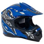 Kask Motocyklowy Enduro Niebieski S