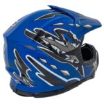 Kask Motocyklowy Enduro Niebieski S - obrazek 3