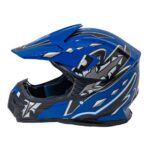 Kask Motocyklowy Enduro Niebieski S - obrazek 4
