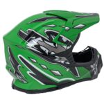 Kask Motocyklowy Enduro Zielony M - obrazek 3