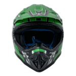 Kask Motocyklowy Enduro Zielony S - obrazek 5