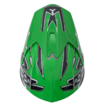Kask Motocyklowy Enduro Zielony S - obrazek 6