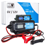 Ładowarka akumulatorowa z Wyświetlaczem LCD 6V i 12V + 2 Tryby specjalne