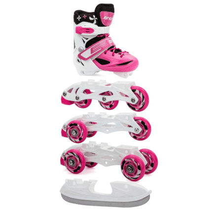 Łyżworolki – Wrotki – Łyżwy 4W1 Enero 30-33 Różowe