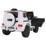 Mercedes AMG G63 dla dzieci Biały + Pilot + MP3 LED + Wolny Start + EVA + Pasy - obrazek 3