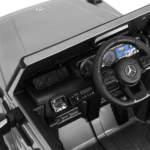 Mercedes AMG G63 dla dzieci Lakier Srebrny + Pilot + MP3 LED + Wolny Start + EVA + Pasy - obrazek 10