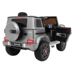 Mercedes AMG G63 dla dzieci Lakier Srebrny + Pilot + MP3 LED + Wolny Start + EVA + Pasy - obrazek 3