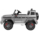 Mercedes AMG G63 dla dzieci Lakier Srebrny + Pilot + MP3 LED + Wolny Start + EVA + Pasy - obrazek 7