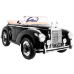 Mercedes Benz 300S Retro dla dzieci Lakier Czarny + Pilot + EVA + Wolny Start + LED MP3