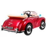Mercedes Benz 300S Retro dla dzieci Lakier Czerwony + Pilot + EVA + Wolny Start + LED MP3 - obrazek 4