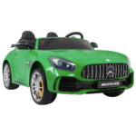 Mercedes-Benz GT R dla dzieci Lakier Zielony + Napęd 4x4 + Nawiew powietrza + Pilot + EVA + MP3 LED