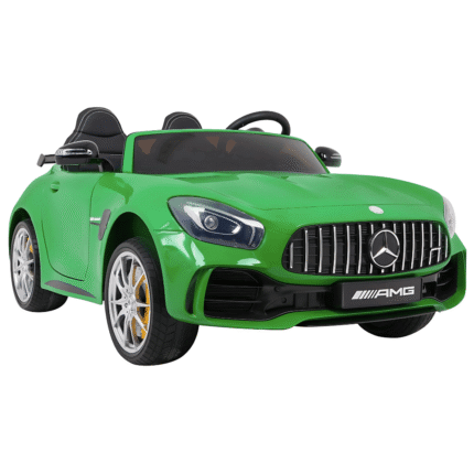 Mercedes-Benz GT R dla dzieci Lakier Zielony + Napęd 4x4 + Nawiew powietrza + Pilot + EVA + MP3 LED