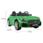 Mercedes-Benz GT R dla dzieci Lakier Zielony + Napęd 4x4 + Nawiew powietrza + Pilot + EVA + MP3 LED - obrazek 7