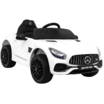 Mercedes Benz GT na akumulator dla dzieci Biały + Pilot + Wolny Start + MP3 LED