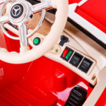 Mercedes Benz Retro 540A dla dzieci Czerwony + Tryb "Rodzica" + Pilot + Panel audio + LED - obrazek 9