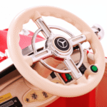 Mercedes Benz Retro 540A dla dzieci Czerwony + Tryb "Rodzica" + Pilot + Panel audio + LED - obrazek 11
