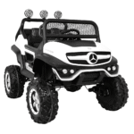 Mercedes Benz Unimog dla dzieci Biały + Napęd 4x4 + Pilot + Bagażnik + Wolny Start + MP3 LED