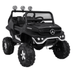 Mercedes Benz Unimog dla dzieci Czarny + Napęd 4x4 + Pilot + Bagażnik + Wolny Start + MP3 LED