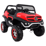 Mercedes Benz Unimog dla dzieci Czerwony + Napęd 4x4 + Pilot + Bagażnik + Wolny Start + MP3 LED