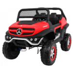 Mercedes Benz Unimog dla dzieci Czerwony + Napęd 4x4 + Pilot + Bagażnik + Wolny Start + MP3 LED - obrazek 2