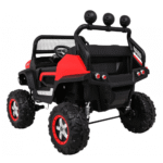 Mercedes Benz Unimog dla dzieci Terenowy Czerwony + Napęd 4x4 + Pilot + Bagażnik + Wolny Start + MP3 LED - obrazek 4