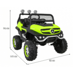 Mercedes Benz Unimog dla dzieci Zielony + Napęd 4x4 + Pilot + Bagażnik + Wolny Start + MP3 LED - obrazek 10