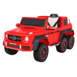 Mercedes G63 AMG Autko na akumulator Czerwony + Pilot + 6 kół EVA + Wolny Start + MP3 LED - obrazek 2