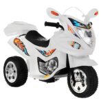 Motorek Trójkołowy BJX-088 elektryczny dla najmłodszych Biały + Dźwięki + Światła