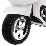 Motorek Trójkołowy BJX-088 elektryczny dla najmłodszych Biały + Dźwięki + Światła - obrazek 6