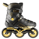 Na20006 Czarno-Złoty Rozm. 36 Slalomowe Łyżworolki Nils Extreme