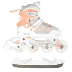 Nh18190 2W1 Biało-Różowy Rozm.S(29-33) Łyżworolki Z Wym. Pł. Hokejową Nils Extreme