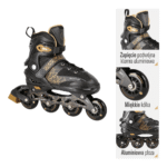 Nh18192 4W1 Czarno-Złoty Rozm.S(29-33) Łyżworolki Z Wym. Pł. Hokejową Nils Extreme - obrazek 8