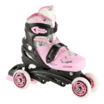 Nh18331 Różowy 4W1 Rozm. S (31-34) Łyżworolki Z Wym. Płozą Hokejową Nils Extreme - obrazek 3