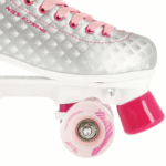 Nq14198 Srebrno-Różowy Rozm. 36 Wrotki Nils Extreme - obrazek 6