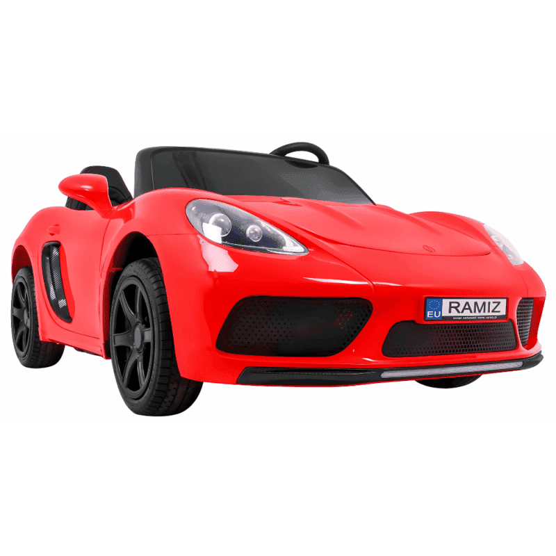 perfecta auto dla 2 dzieci czerwony pompowane kola silnik bezszczotkowy mp3 led wolny start