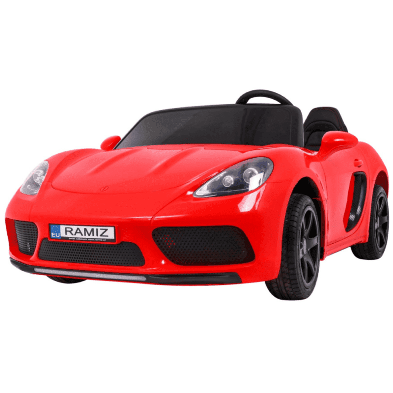 perfecta auto dla 2 dzieci czerwony pompowane kola silnik bezszczotkowy mp3 led wolny start - zdjecie produktu 1