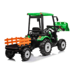 pojazd mega traktor d68 z przyczepka zielony - zdjecie produktu 4