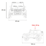 Pojazd Mercedes Benz G63 AMG XXL STRONG Biały - obrazek 14