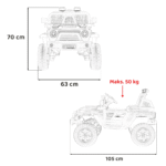 Pojazd OFF ROAD 4x4 SPORT Niebieski - obrazek 14