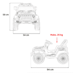 Pojazd Off Road MOUNTAIN Biały - obrazek 14