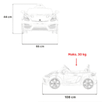 Pojazd Porsche Spyder RS 718 Biały - obrazek 14