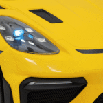 Pojazd Porsche Spyder RS 718 Żółty MP4 - obrazek 11