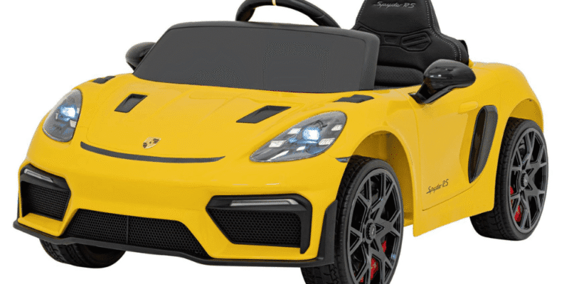 pojazd porsche spyder rs 718 zolty - zdjecie produktu 1