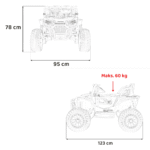 Pojazd Terenowy HONDA Talon 4x4 Czarny - obrazek 12