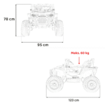 Pojazd Terenowy HONDA Talon 4x4 Zielony - obrazek 11